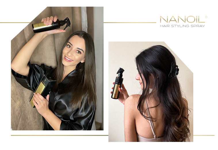 nanoil hair styling spray